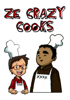 Ze crazy cooks : comic cover
